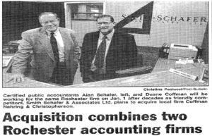 Newspaper clipping of smith schafer news
