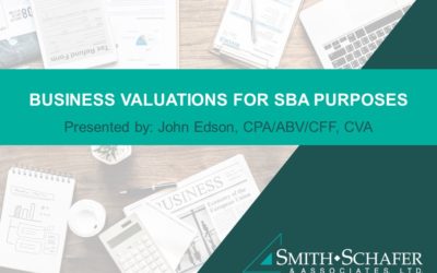 Presentation: Business Valuations for SBA and Banking Purposes