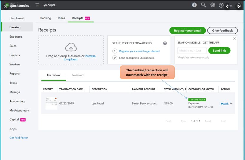 quickbooks software screenshot