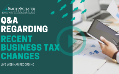 Q & A Regarding recent business tax changes