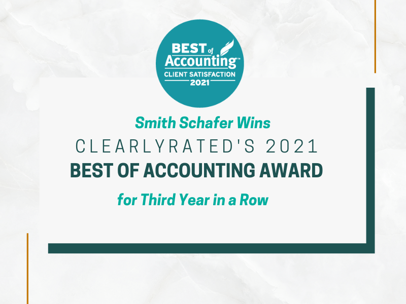 Best of Accounting Award 2021 Smith Schafer