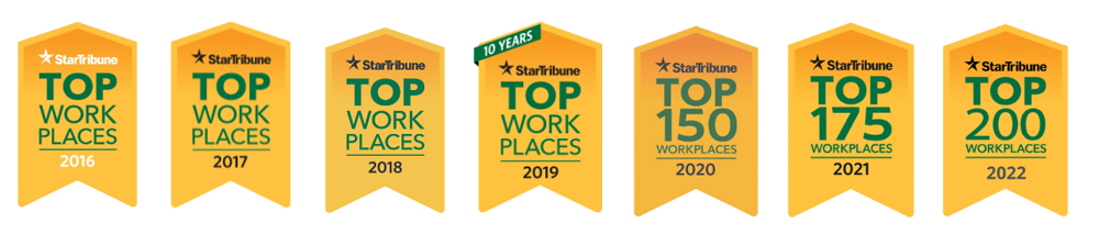 Top Workplace award logos