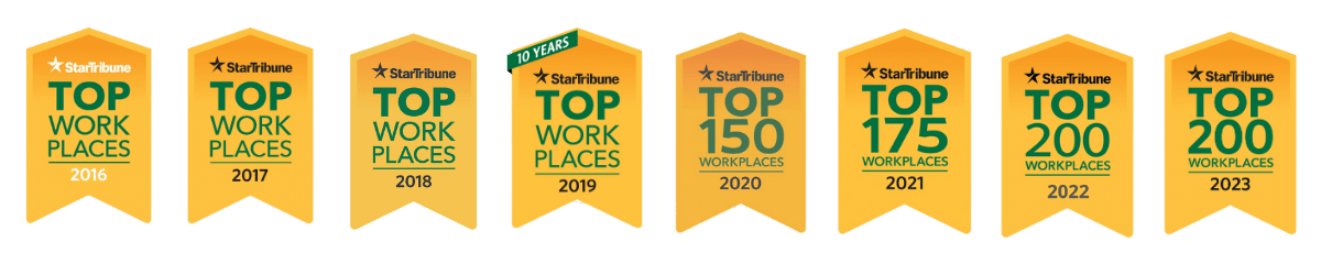 Top workplace badges